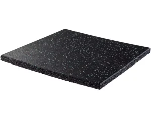 1″ Thick EPDM Laminated Shock-Absorbent Deadlift Mats and Protective Gym Floor Tiles