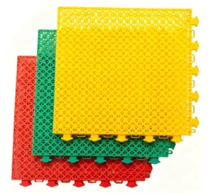 1 x 1 ft Waterproof Non-Slip Buckle-Design Sports Floor for Courts and Backyards