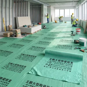 1.2m Width 3mm Thick Moisture Proof Floor Film with Logo for Tile and Wood Floor Protection