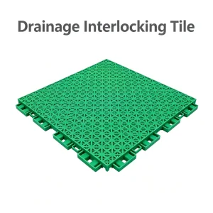 1.3cm Thick PP Interlocking Flooring Tiles Grid Pattern for Tennis Volleyball and Public Park Projects