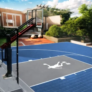 1.6 mm Thick Interlocking Plastic Outdoor Basketball Court Flooring Kit Anti-Slip