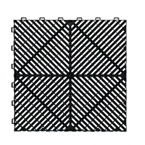 1.8 Upgrade Series Interlocking WPC Grating Flooring Tiles Waterproof for Outdoor Sports and Garage