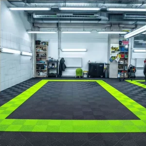 1.8cm 500g Modular Colorful Interlocking Garage Floor Tiles Industrial Plastic Flooring Mats 40cm x 40cm