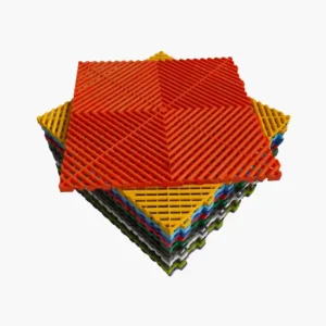 1.8cm PP Waterproof Anti-Slip Wear-Resistant Click-Lock Square Flooring Tiles for Indoor Use