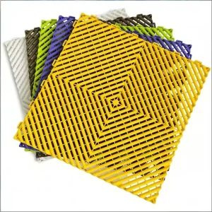 1.8cm PP Waterproof Anti-Slip Wear-Resistant Click-Lock Square Flooring Tiles for Indoor Use
