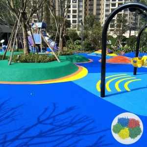 10%, 13% and 15% EPDM Rubber Granules High-Elastic Rubber Tiles for Outdoor Playground Safety Flooring