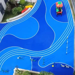 10%-15% Rubber Content EPDM SBR Granules UV-Resistant Cushioning Outdoor Safety Flooring, 1-4 mm