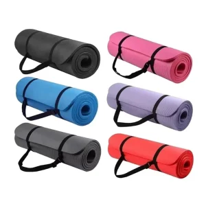 10-15mm Extra Thick Fitness Anti Slip Eco Friendly NBR Exercise Mats Customizable Logo Printed Yoga Mats
