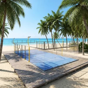 10 Sets Suspension Full Panoramic Padel Court for Grass Floor