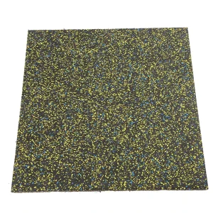 100% Colorful 20mm Fadeless No Smell Safety Rubber Gym Flooring Mat Sound Insulation Anti-Smashing Shockproof Wear-Resistant