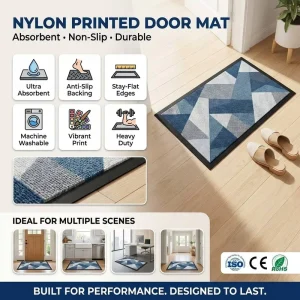 100% Nylon Printed Logo Mat Commercial Door Mats Rubber Backing Entrance Mats Custom Design Low MOQ