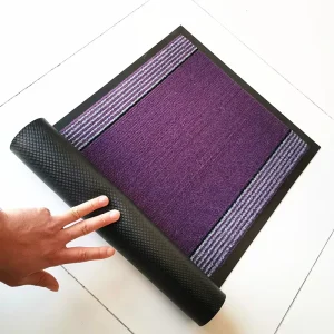 100% PP Material Outdoor Floor Mat Modern Carpet Pile PVC Backing Washable Cushioned Novelty Pattern PET Friendly Non-Slip