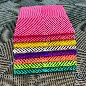 100% PP Plastic Plain Indoor Garage Floor Interlocking Tiles Waterproof Anti-Slip for Car Detailing Shop Workshop