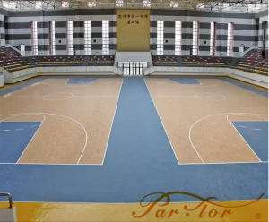 100% PVC Anti-Slip Sport Mat Tiles Indoor Basketball Court Flooring