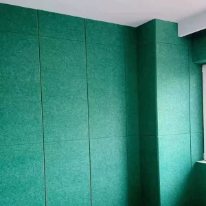 100% Polyester Fiber Eco Friendly Fireproof Sound Insulating Acoustic Panels 48 Colors Modern School Hospital Hotel Apartment