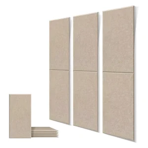 100% Polyester Fiber Eco friendly Fireproof Acoustic Panels for Hotel Apartment School Soundproofing