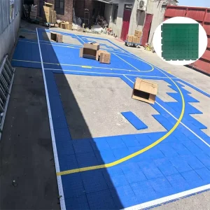 100% TPV Plastic Floating Sports Court Floor Mat Indoor and Outdoor Mobile Volleyball Basketball Court