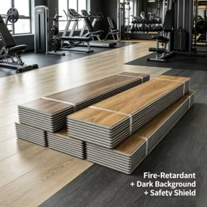 100% Virgin Material SPC Flooring Waterproof Wear Resistant Rigid Core Click Lock Vinyl Plank for Residential and Commercial