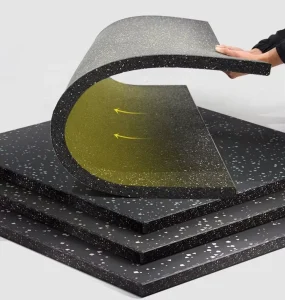 1000*1000*15mm CSP Rubber Flooring Gym High Quality Non Slip Flooring Gym Roll Mat Balcony Cover Gym
