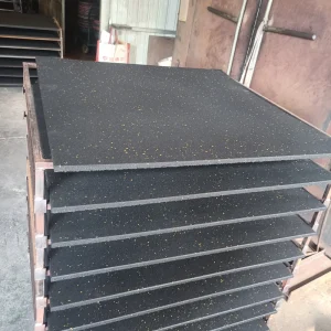 1000*1000*15mm Factory Price High Density Anti-Shock Thick SBR Rubber Tile Warehouse Floor Mat Customized Color Unisex