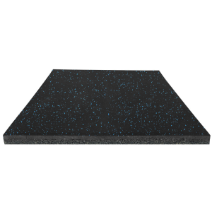 1000 X 1000 X 35mm Thick Full Black High Density Safety Mat for Gym Free Weights Zone Gym Rubber Flooring Free EPDM Spots