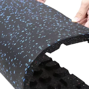 100x100cm Indoor Sports Flooring Gym Rubber Mat Soundproof Shock-Absorbing Waterproof Rubber Tiles for Garden Hall