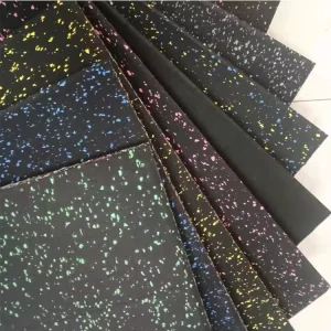 10mm 15mm 20mm 25mm EPDM Used Rubber Gym Floor Tiles Black Color Mats Gym Equipment Rubber Mat Noise Reduction Gym Flooring