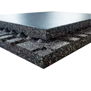 10mm-30mm Recycled Interlocking Rubber Gym Flooring Roll Mat