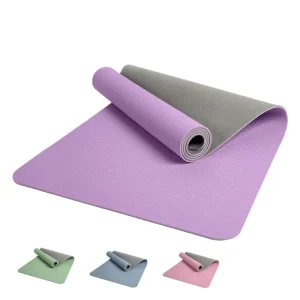 10mm Dual Color Thick High Density Custom Logo Optimum Resilient Joint Protection TPE Yoga Mat