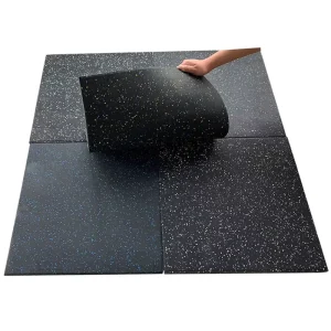 10mm Thickness Heavy Duty Anti Shock Gym Rubber Floor Tiles Granulated Rubber Mat Flooring Roll for Gym