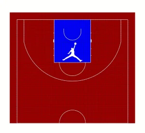 11mx17m Suspended Assembled Modular Interlocking Outdoor Multi Purpose PP Grid Sports Flooring Tiles for Half Basketball Court