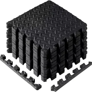 12 PCS 30*30cm EVA Interlocking Puzzle Floor Mats for Exercise Equipment