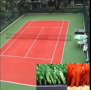12mm 20mm Artificial Grass Tennis Turf for Tennis Court