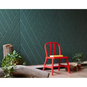 12mm Eco-friendly V-Groove Fireproof Soundproof Acoustic Panels for Outdoor and Living Room Use Polyester Fiber