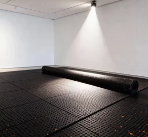 12mm Heavy Duty Eco-Friendly Recycled Rubber Flooring Roll-Waterproof Anti Slip UV Resistant Outdoor Playground Gym Commercial