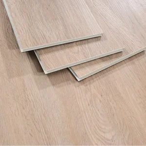 12mm Waterproof SPC Flooring Snap lock Design Antique Wood Grain Pattern Suitable For Commercial And Residential Use