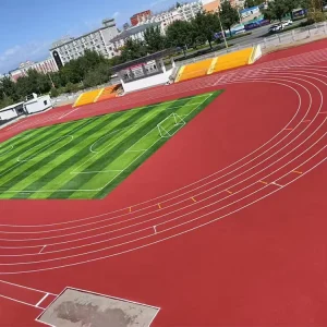13MM Eco-Friendly Athletic Track Synthetic Rubber Wet Pour Shock-Absorption UV-Resistant Sports Field School