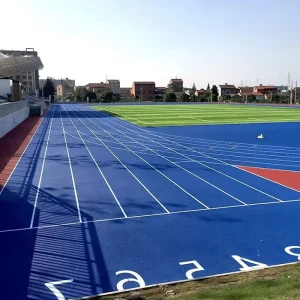 13MM Thickness Red Tartan Multi Sport Running Track Plastic Flooring for Volleyball Basketball Tennis
