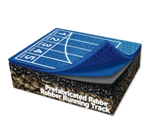13mm EPDM Prefabricated Rubber Running Track for Stadiums