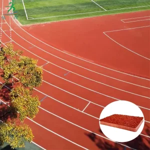 13mm Europe Standard Athletic 400 Meters Mix Plastic Track Hybrid Runway EPDM Rubber Granules Topcoat Running