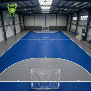 13mm Flat Solid PP Interlocking Sports Flooring Tiles for Futsal Basketball and Roller Skating Rinks