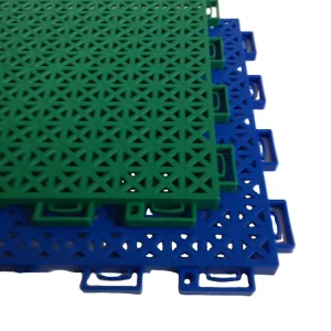 13mm Interlocking Outdoor Court Vinyl Flooring Tiles, Shock-Resistant, Anti-Slip, Waterproof