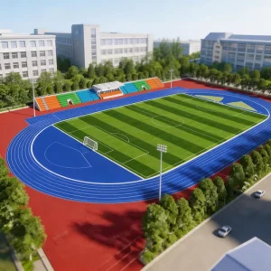 13mm Roll Track Prefabricated Running System Athletic Rubber Track IAAF Approved for Outdoor Stadium