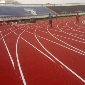 13mm Sandwich Rubber Athletics Track Semi-prefabricated Running Track System