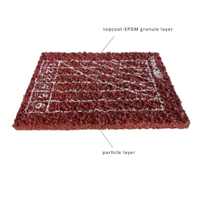 13mm Sandwich Synthetic Rubber and Plastic Outdoor Running Track Flooring with Anti-Slip and Shock Absorption