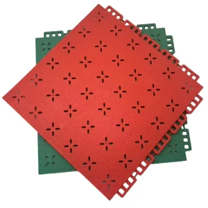 13mm Thick Interlocking Sport Tiles for Tennis and Basketball Courts Plastic Flooring