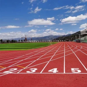 13mm Weather-Resistant Rubber Flooring for All-Weather Tracks, Shock-Absorbing Anti-Slip Surface