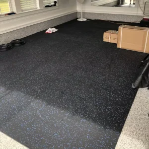 14Mm Thick Gym Composite Rubber Flooring Tiles Gym Eva Rubber Floor Tile Mats 60Cm Noise Reduction Fitness Floor