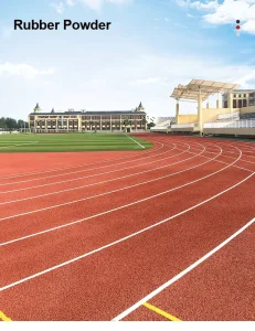 14mm Running Track Surface for School Playgrounds Stadiums and Training Centers