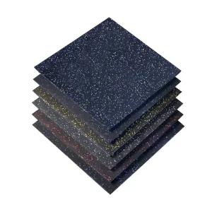15-30 mm High-Density Anti-Slip EPDM Rubber Gym Flooring Durable Shock-Absorbing Washable Home Commercial